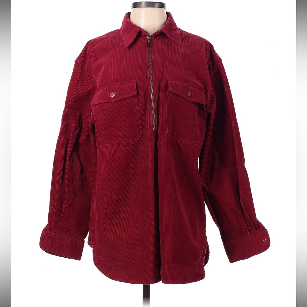 Vintage Woman’s earthy  Red Corduroy Jacket by Eddie Bauer